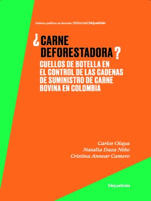 cover image of ¿Carne deforestadora?